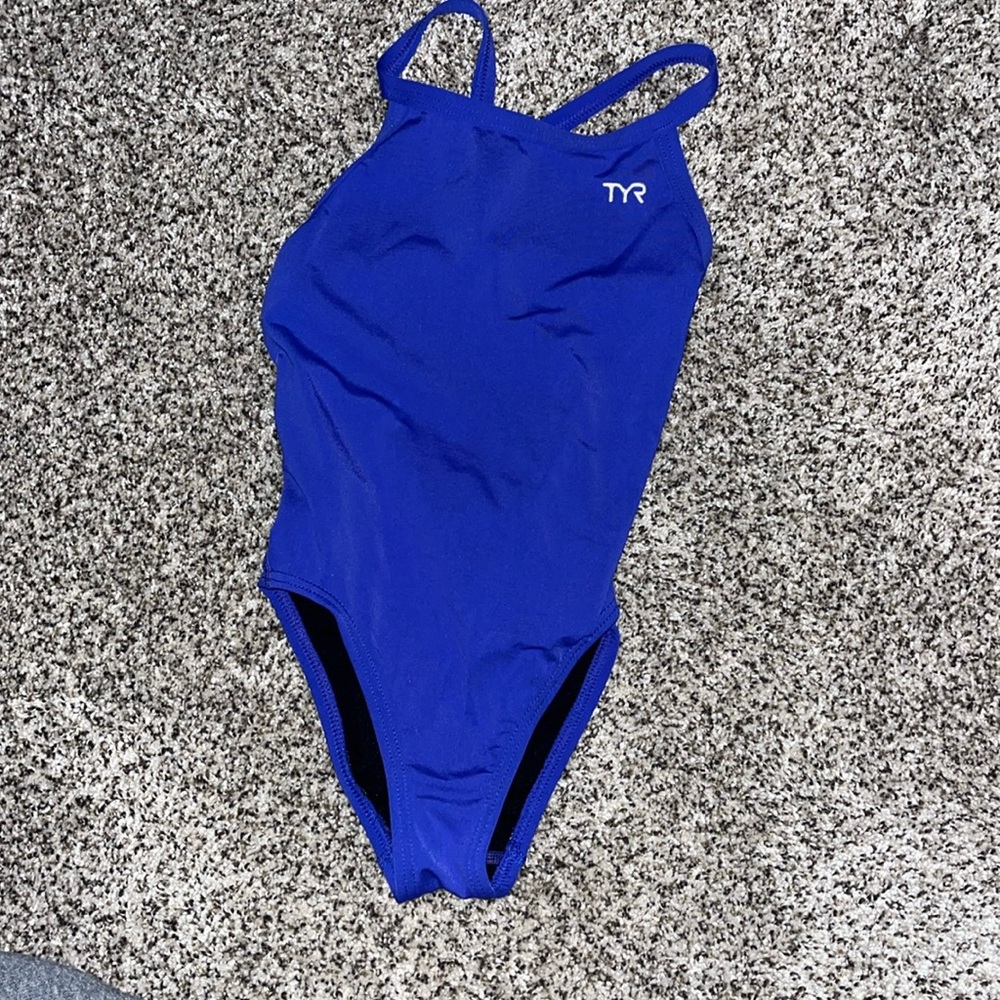 TYR Royal blue swim suit